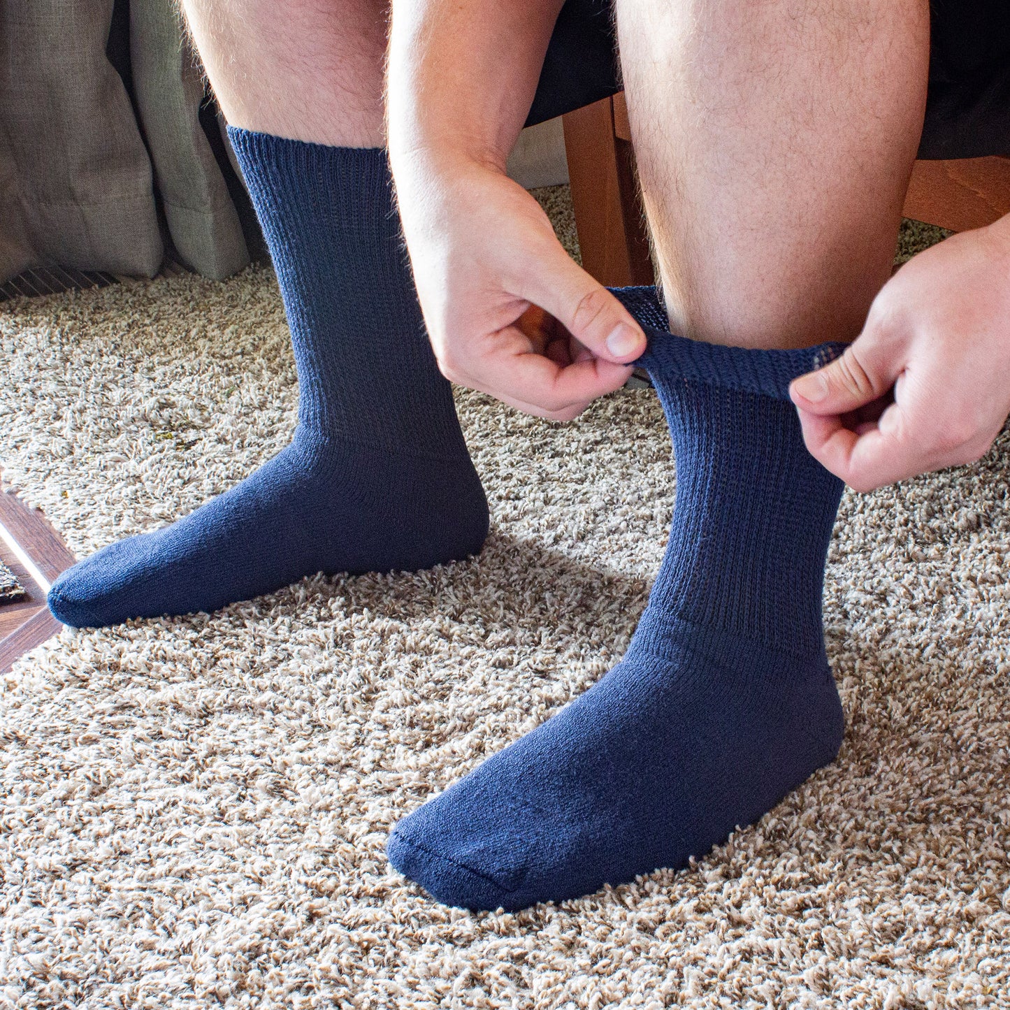 Men's HealthTrak® Therapeutic Crew Socks (2pr)