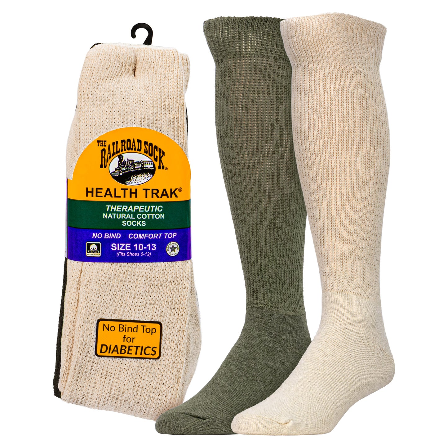 Men's Health Trak® Therapeutic Over-the-Calf Socks (2pr)