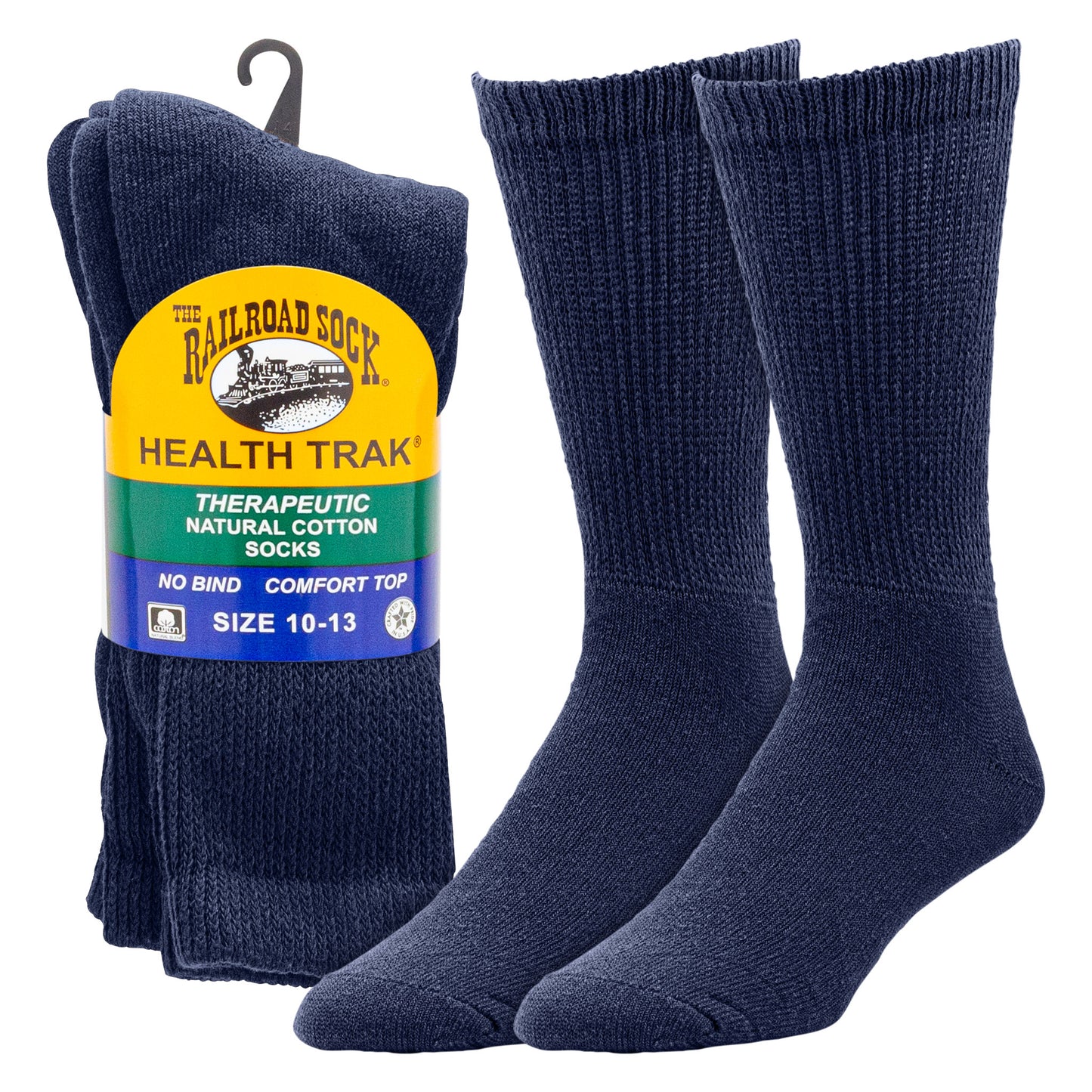 Men's Welt Top Therapeutic Crew Socks (2pr)