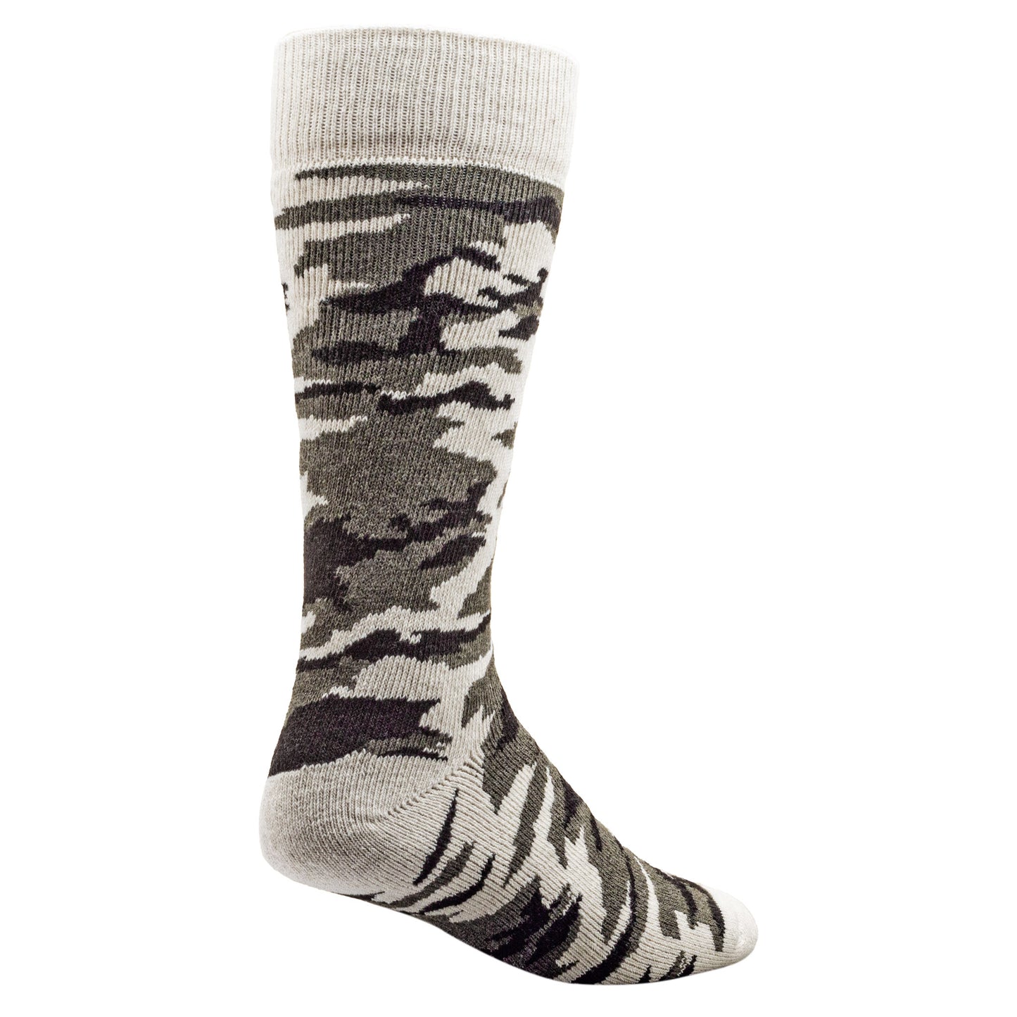 Camo Hunting Boot Socks - Khaki (1pr)
