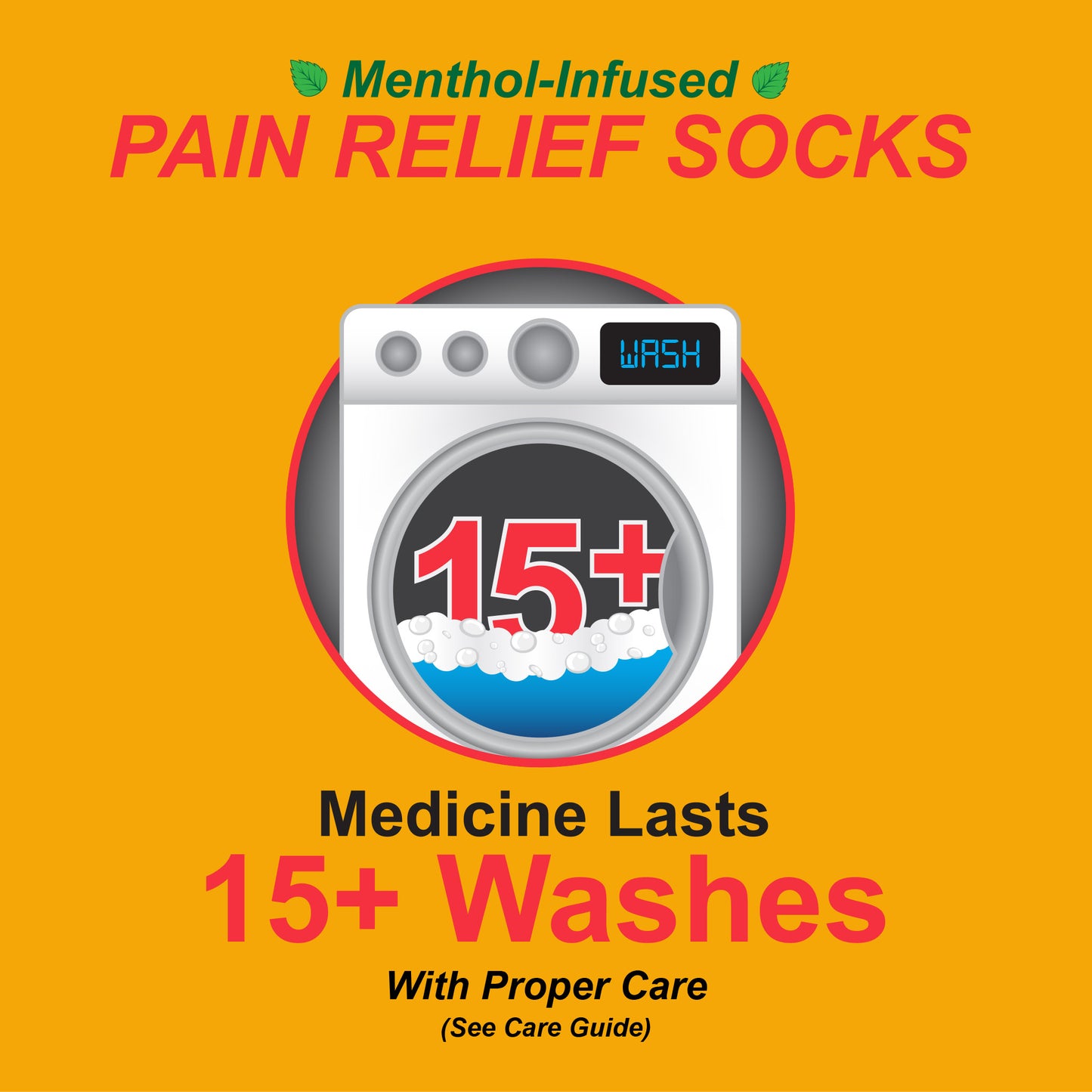 Menthol-Infused Pain Relief Socks (S/M) – Health Trak +Rx