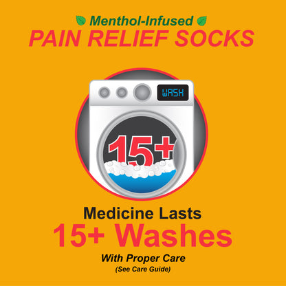 Menthol-Infused Pain Relief Socks (S/M) – Health Trak +Rx