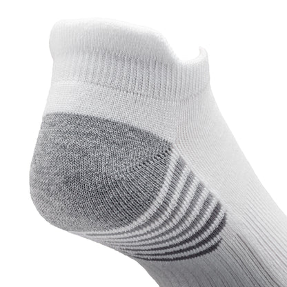 My-T-Sport Men's No Show Socks with Cushioned Tab - White (4pr)