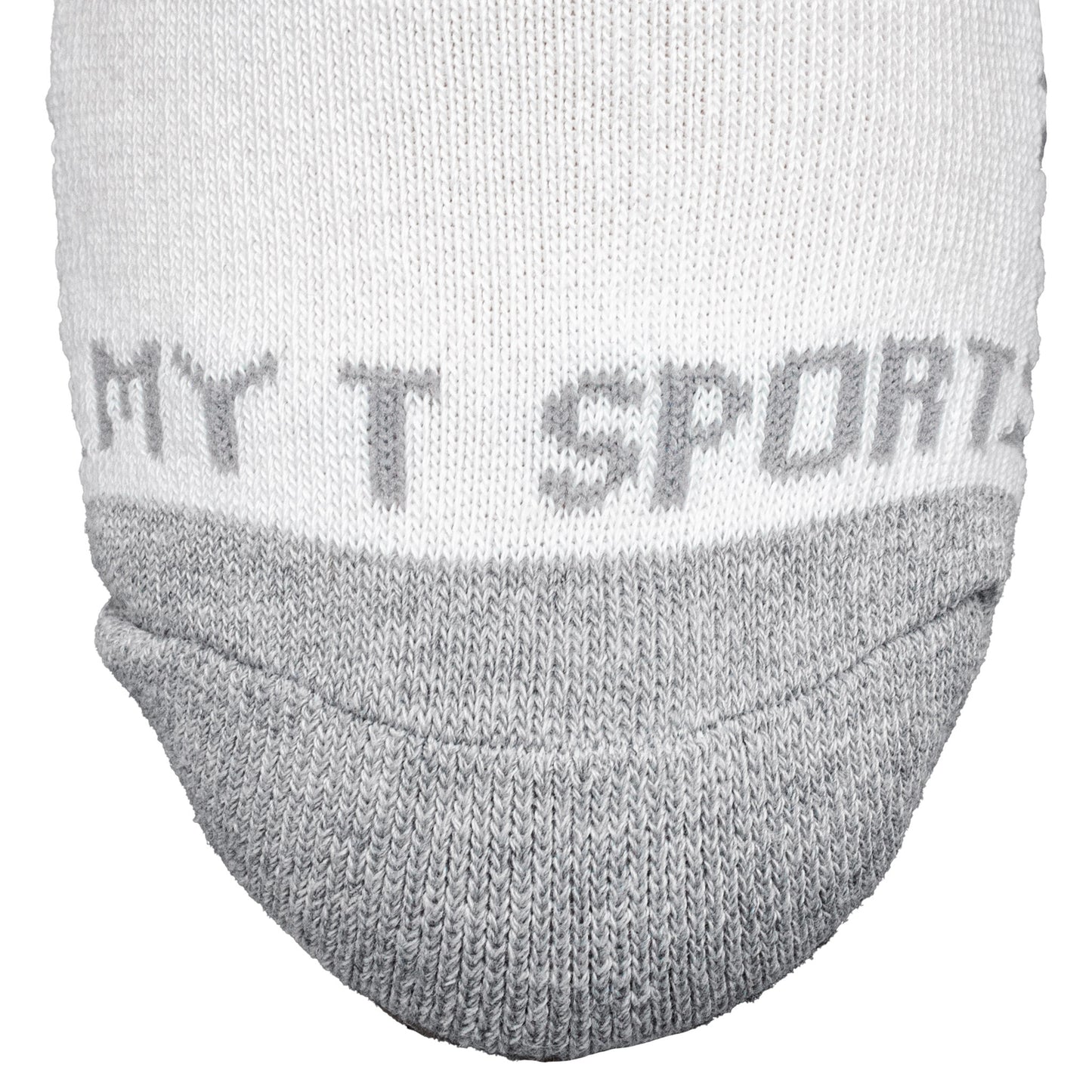 My-T-Sport Men's No Show Socks with Cushioned Tab - White (4pr)