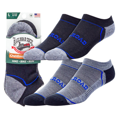 Large Outdoor No Show Socks (2pr)