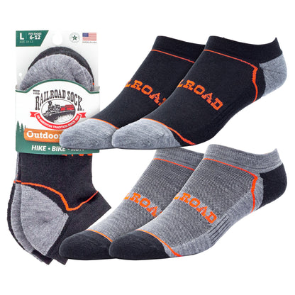 Large Outdoor No Show Socks (2pr)