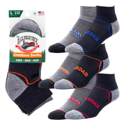 Large Outdoor Quarter Socks (2pr)
