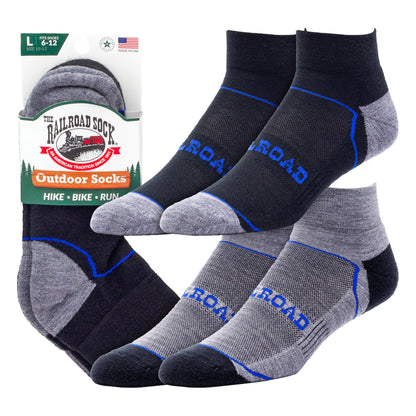 Large Outdoor Quarter Socks (2pr)