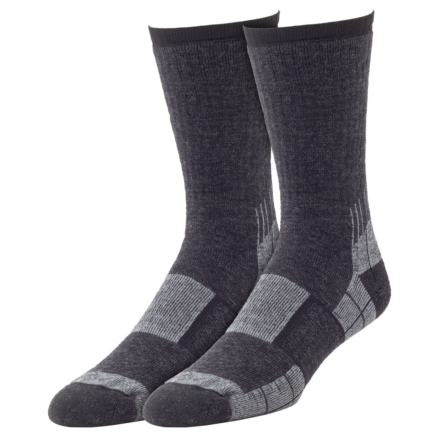 Large Outdoor Merino Wool Crew Socks (2pr)