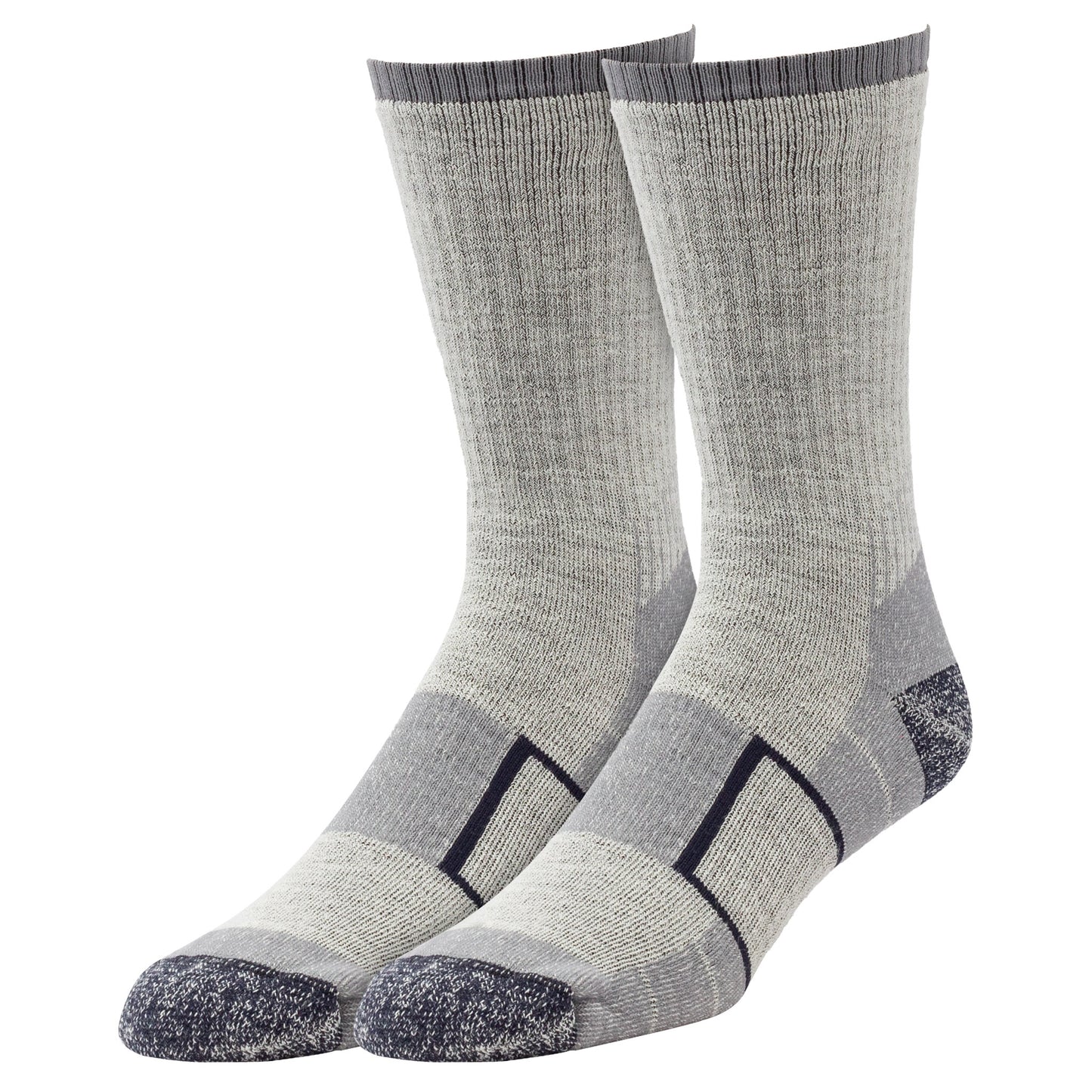 Large Outdoor Merino Wool Crew Socks (2pr)