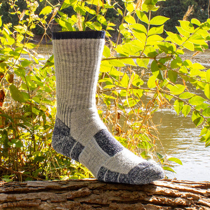 Large Outdoor Merino Wool Crew Socks (2pr)