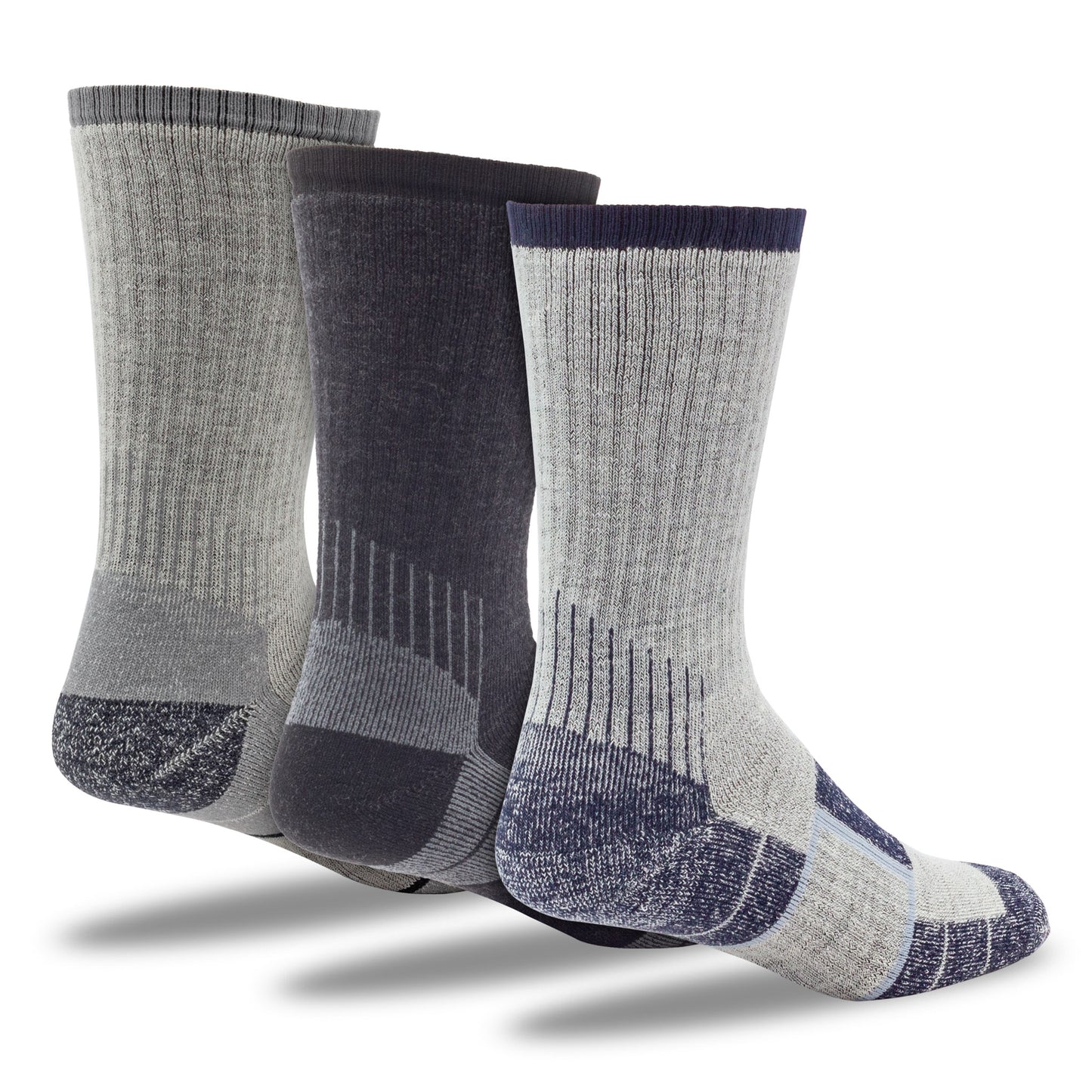 Large Outdoor Merino Wool Crew Socks (2pr)