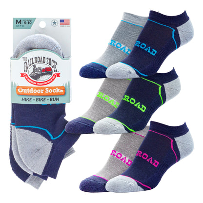 Medium Outdoor No Show Socks (2pr)