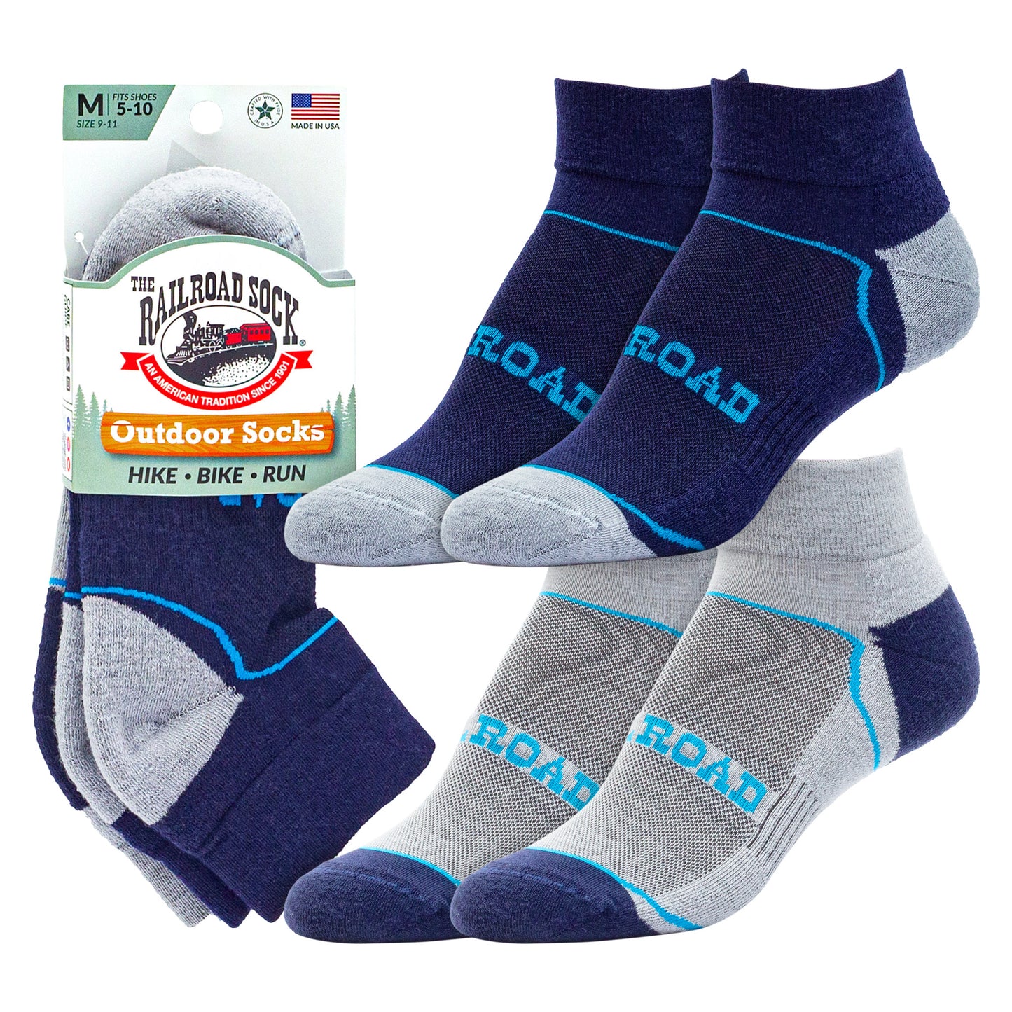 Medium Outdoor Quarter Socks (2pr)