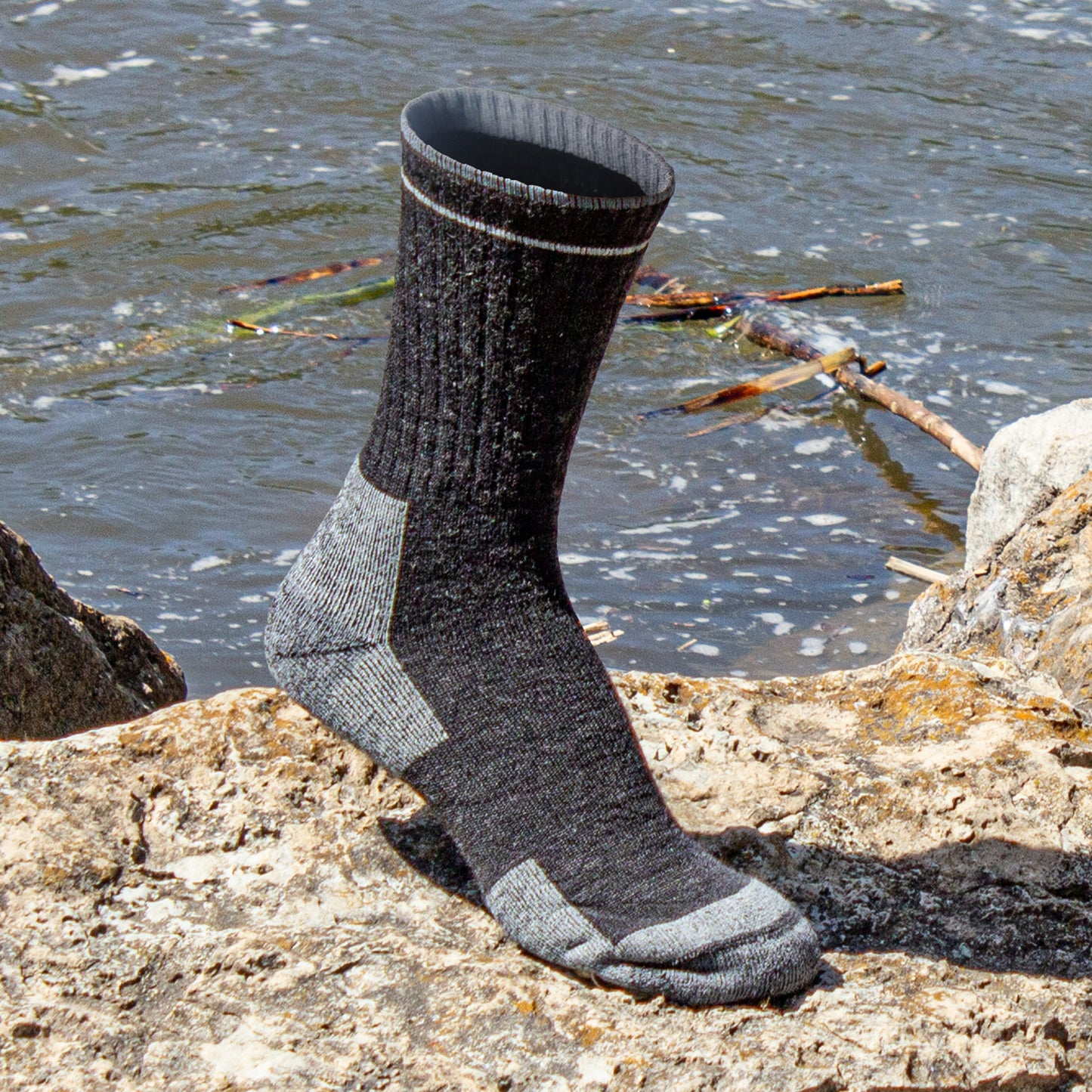 Medium Outdoor Merino Wool Micro Crew Socks (2pr)
