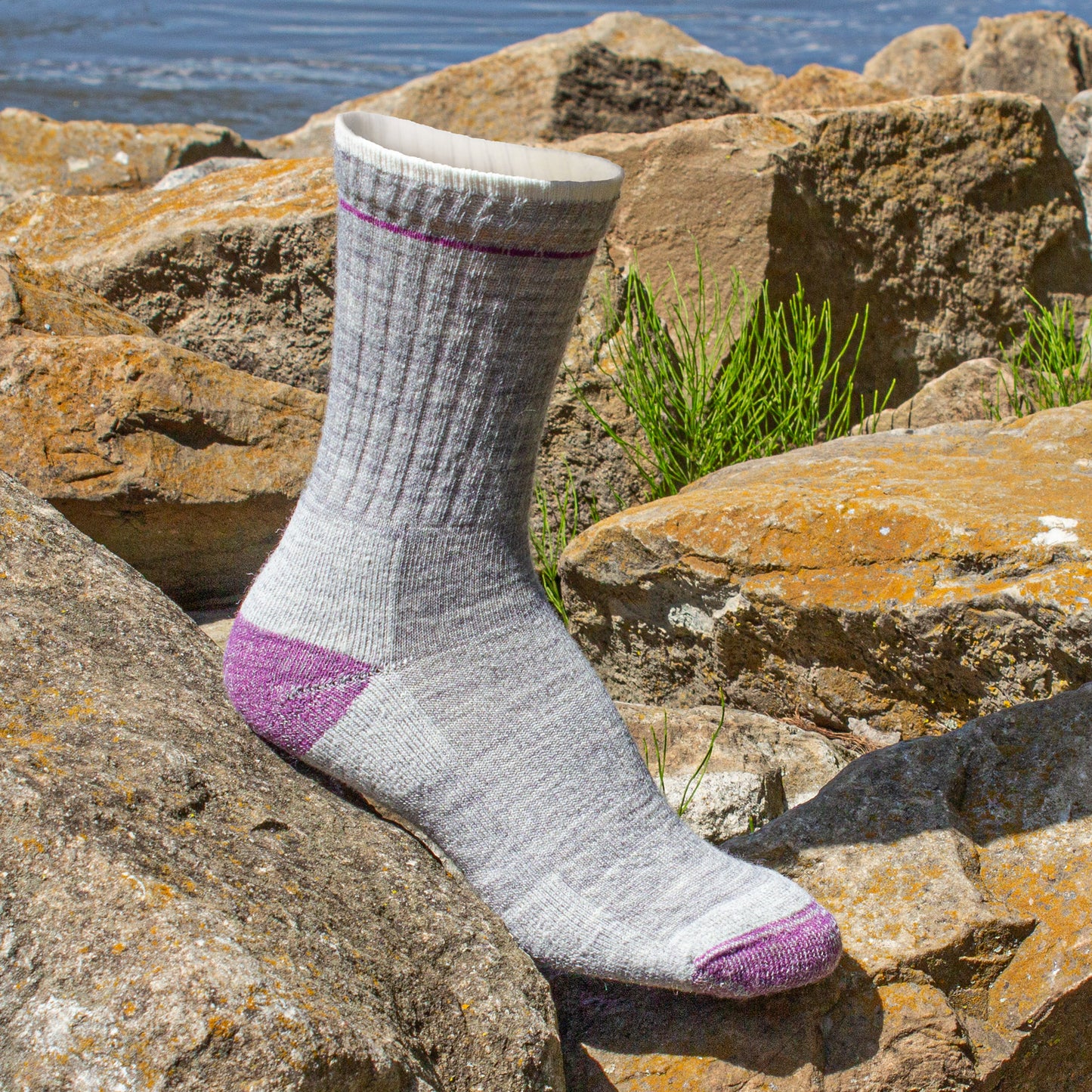 Medium Outdoor Merino Wool Micro Crew Socks (2pr)