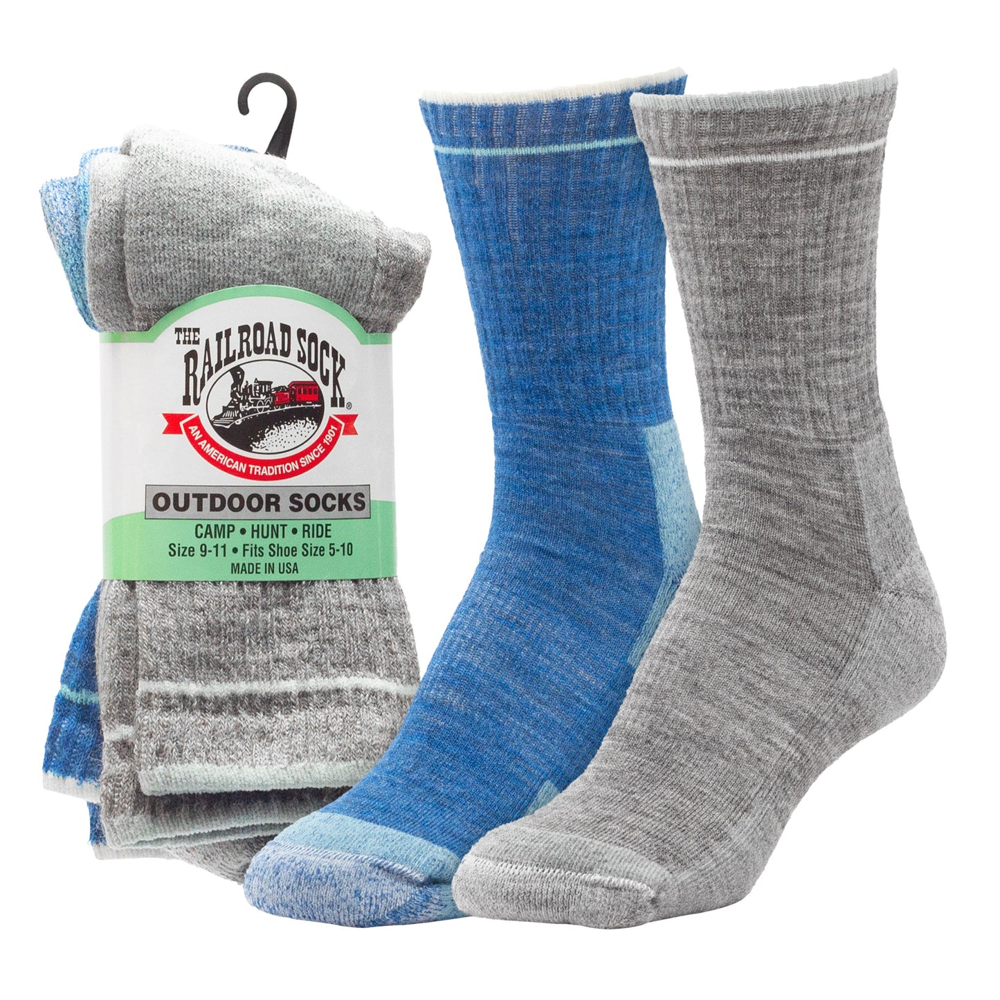 Medium Outdoor Merino Wool Micro Crew Socks (2pr)