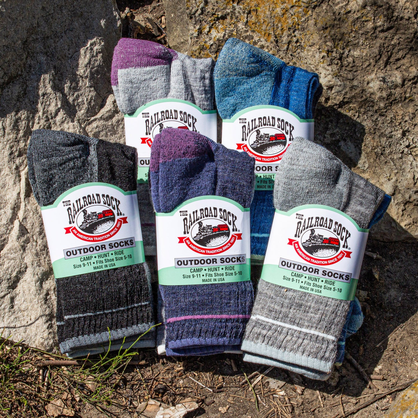 Medium Outdoor Merino Wool Micro Crew Socks (2pr)