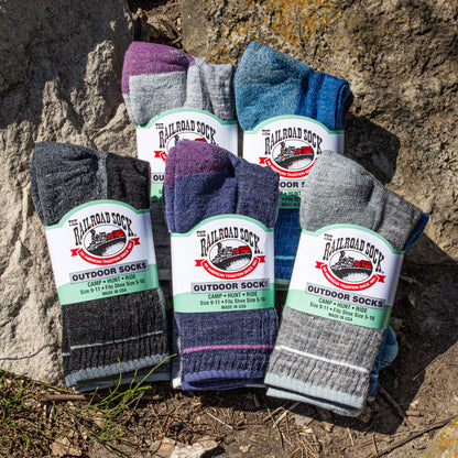 Medium Outdoor Merino Wool Micro Crew Socks (2pr)
