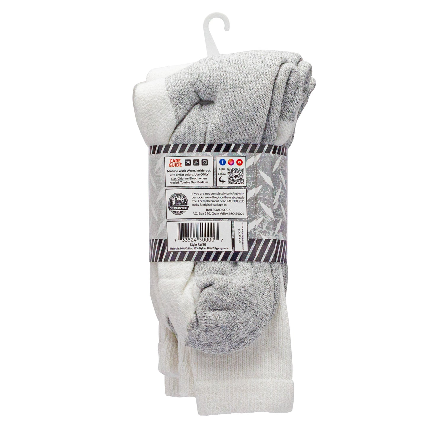 Men's Crew Work Socks (4pr)