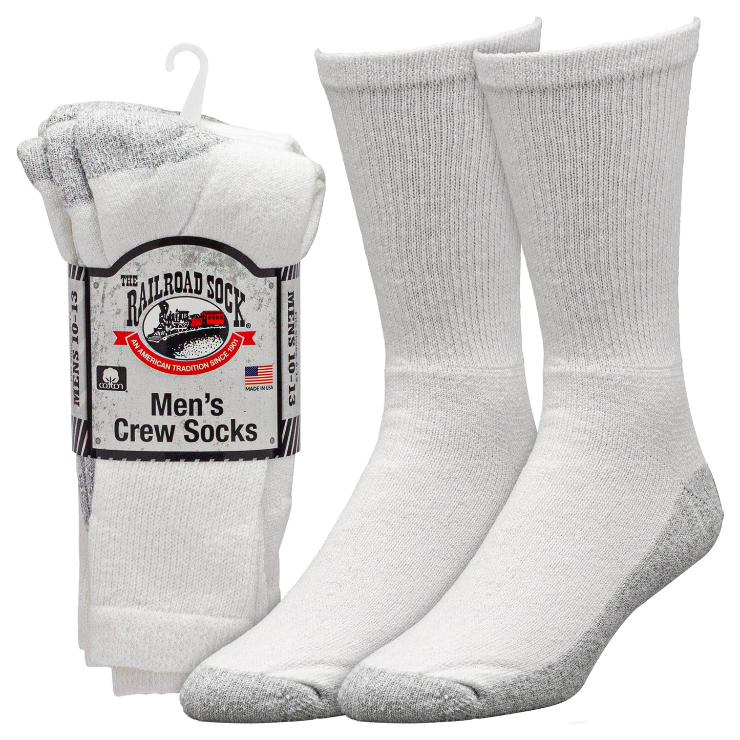 Men's Crew Work Socks (4pr)
