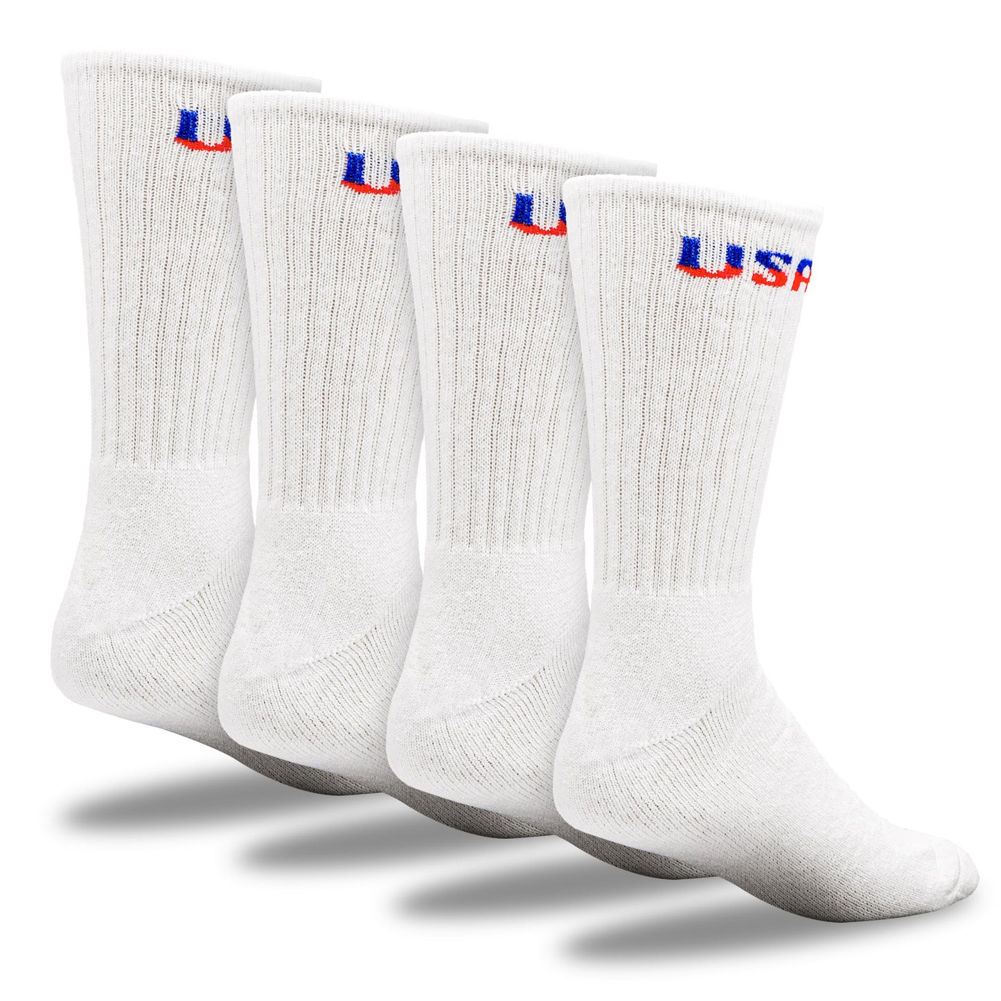 Large Patriotic USA Crew Socks (2pr)