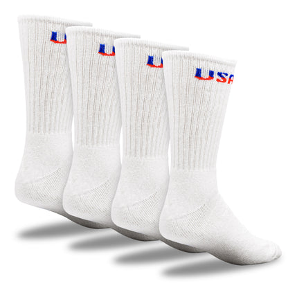 Large Patriotic USA Crew Socks (2pr)