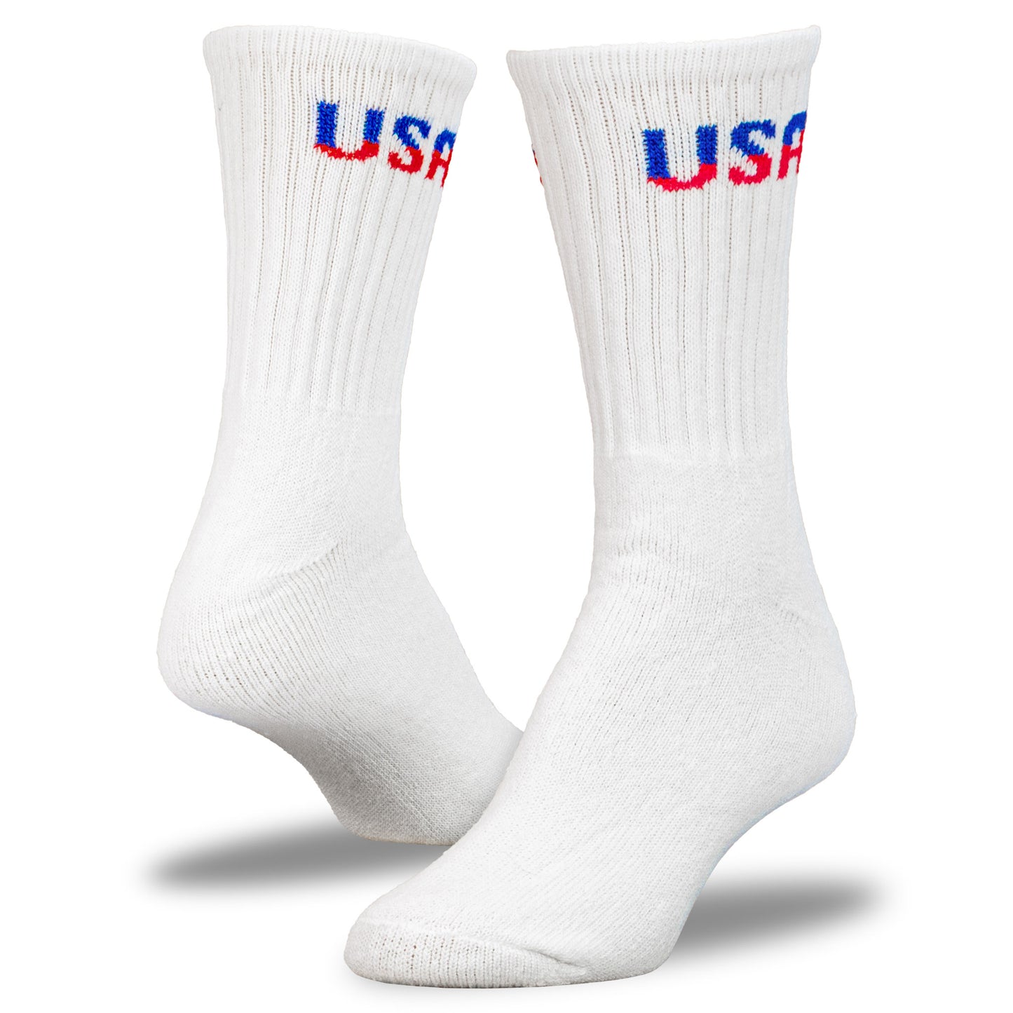 Medium Patriotic USA Crew Socks (2pr)