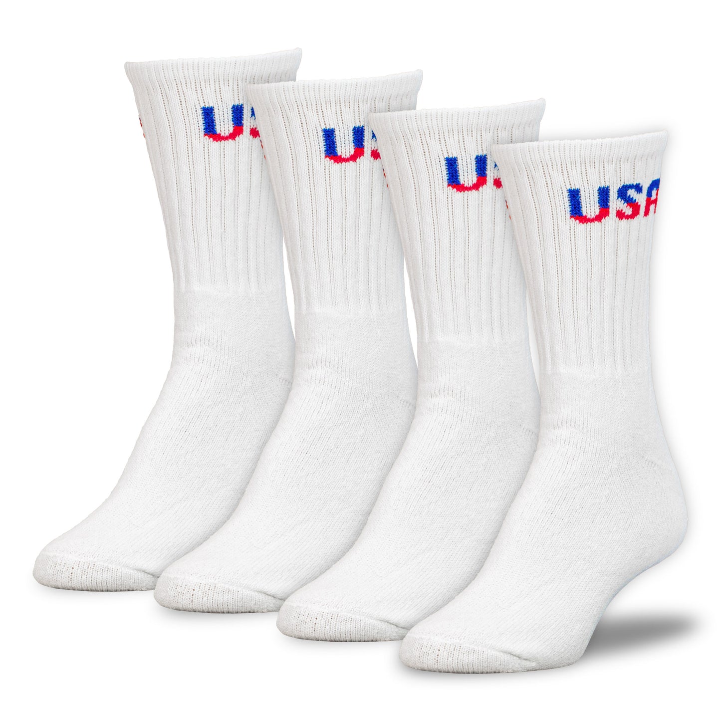 Medium Patriotic USA Crew Socks (2pr)