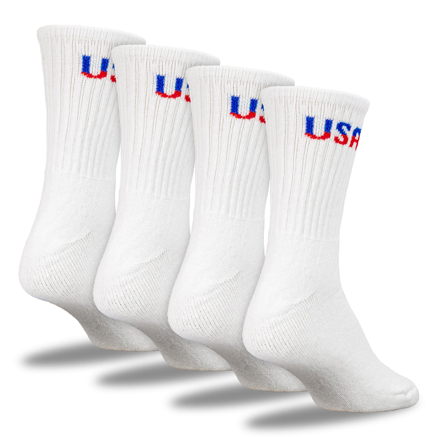 Medium Patriotic USA Crew Socks (2pr)