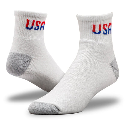 Large Patriotic USA Quarter Socks (3pr)