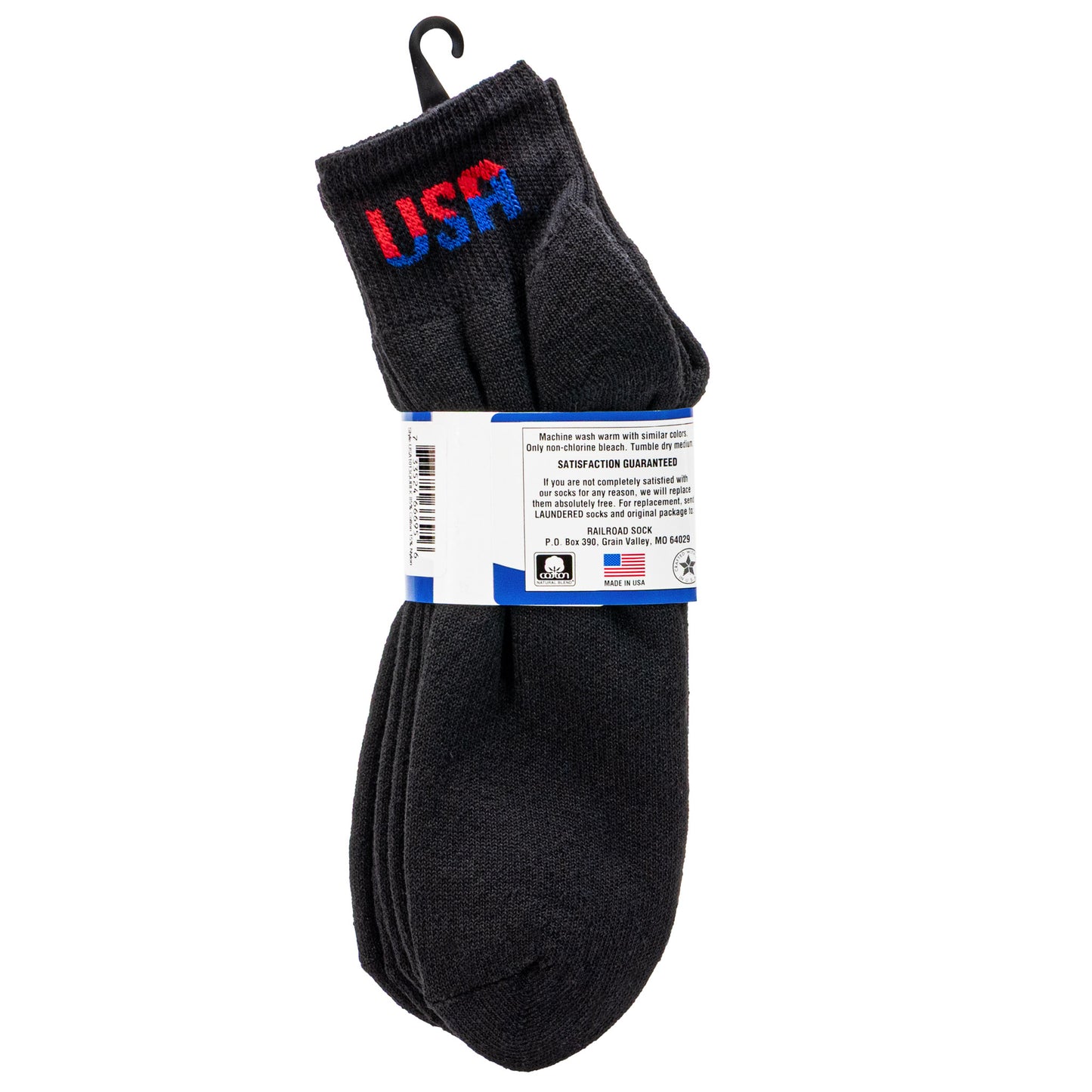 Large Patriotic USA Quarter Socks (3pr)