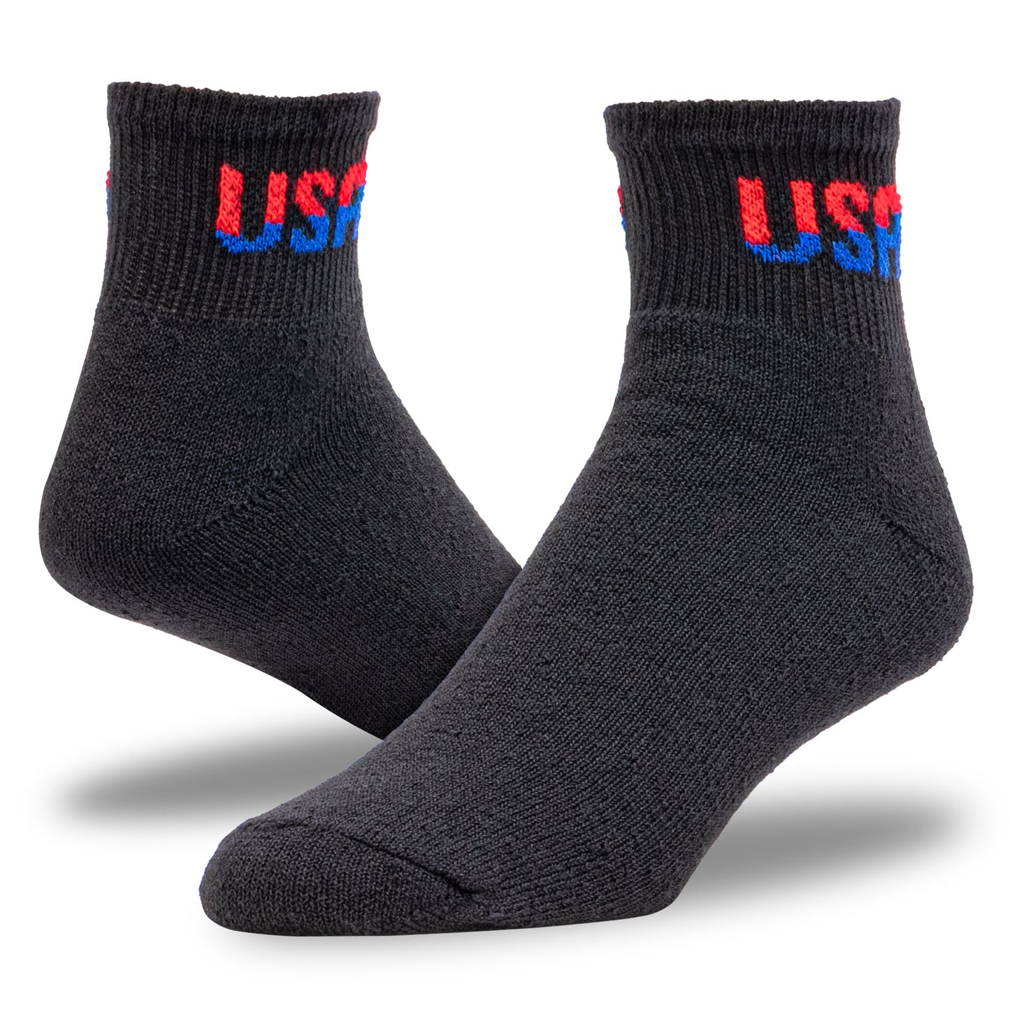 Large Patriotic USA Quarter Socks (3pr)