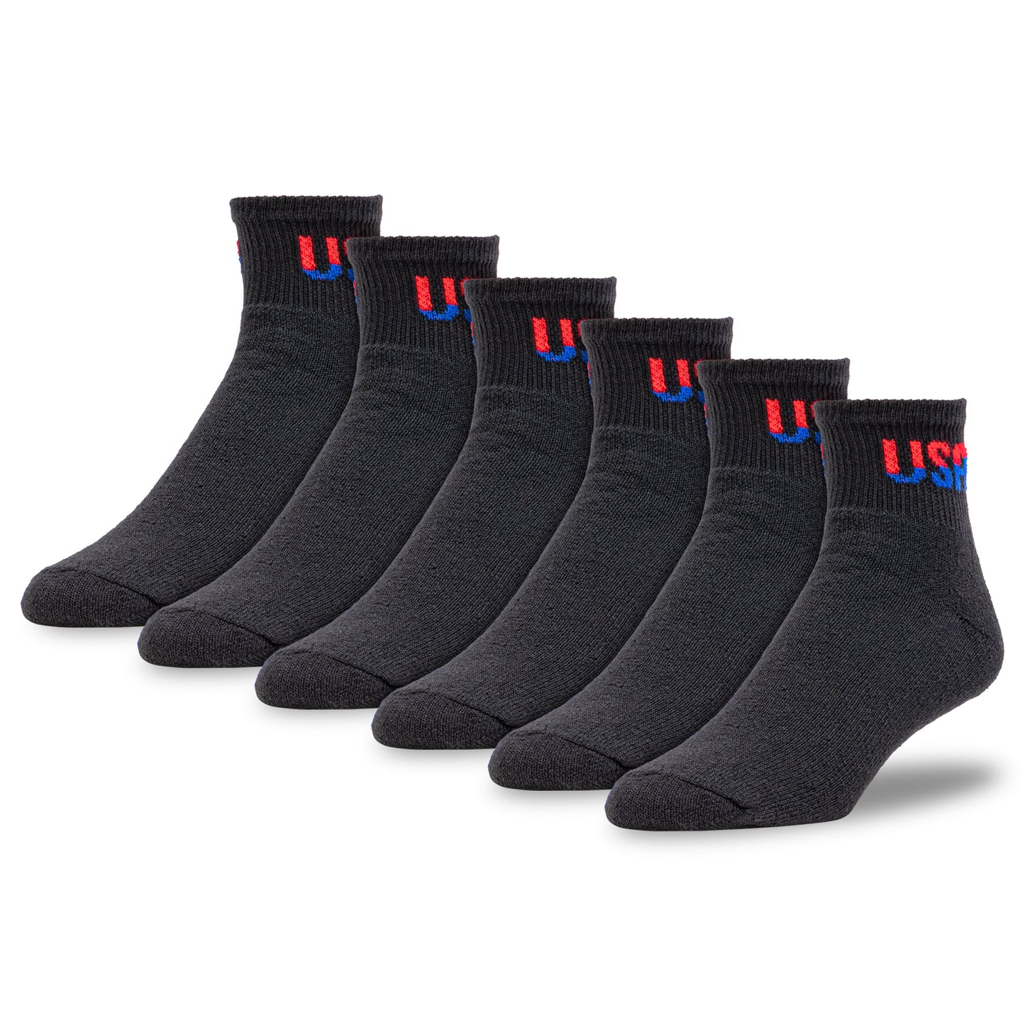 Large Patriotic USA Quarter Socks (3pr)