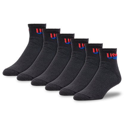 Large Patriotic USA Quarter Socks (3pr)
