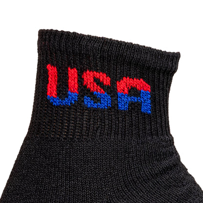 Large Patriotic USA Quarter Socks (3pr)