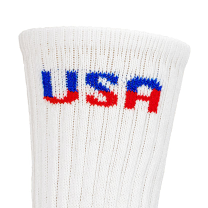 Large Patriotic USA Crew Socks (2pr)